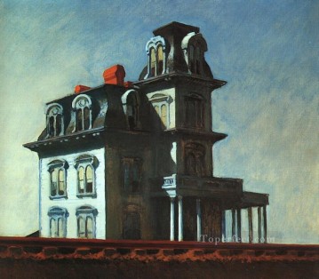 Edward Hopper Painting - house by the railroad Edward Hopper